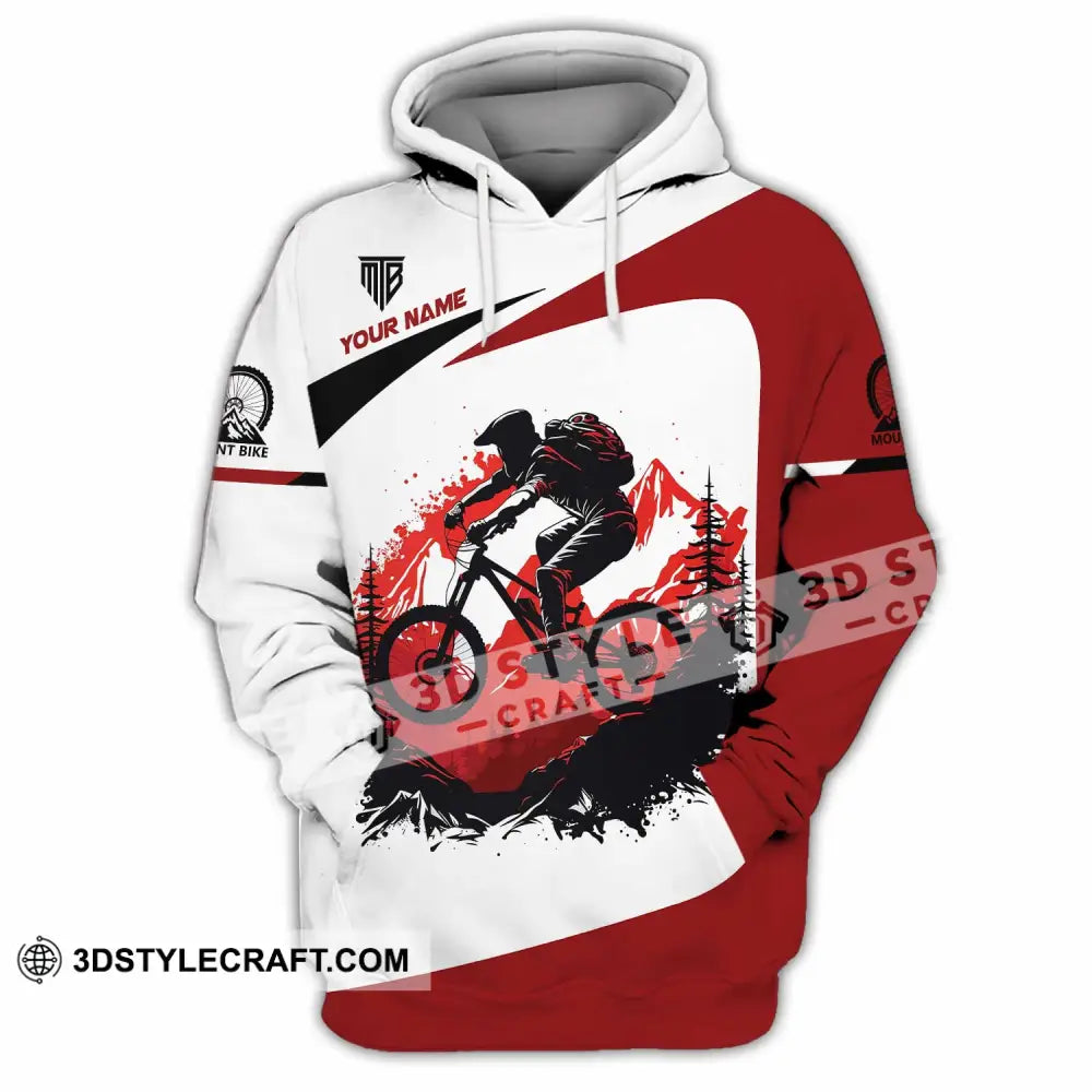 Unisex Shirt - Custom Text Mountain Bike Hoodie / S T-Shirt