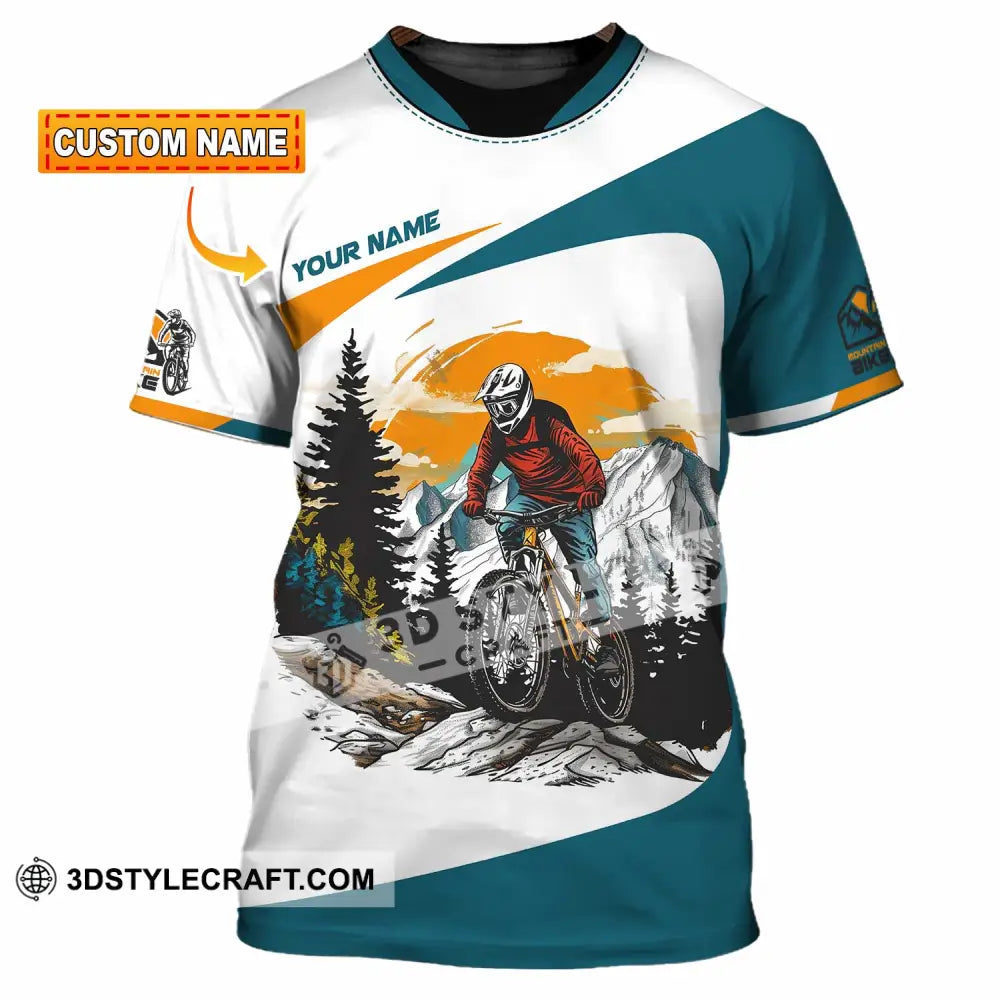Unisex Shirt - Custom Text Shirt Mountain Bike Shirt T-shirt