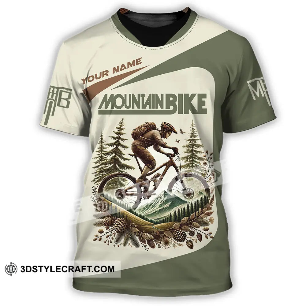 Unisex Shirt - Custom Text Shirt Mountain Bike Shirt T-Shirt / S T-shirt