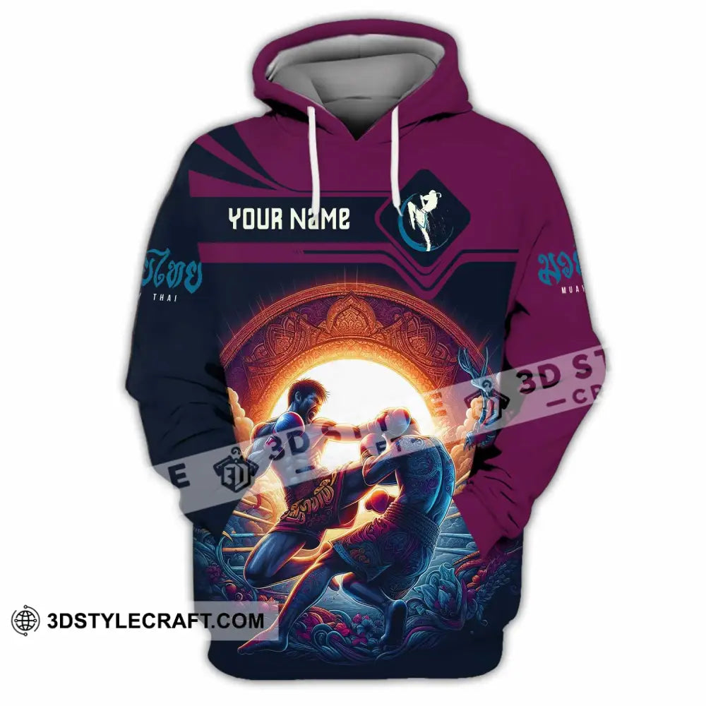 Unisex Shirt - Custom Text Shirt Muay Thai Shirt Hoodie / S T-shirt