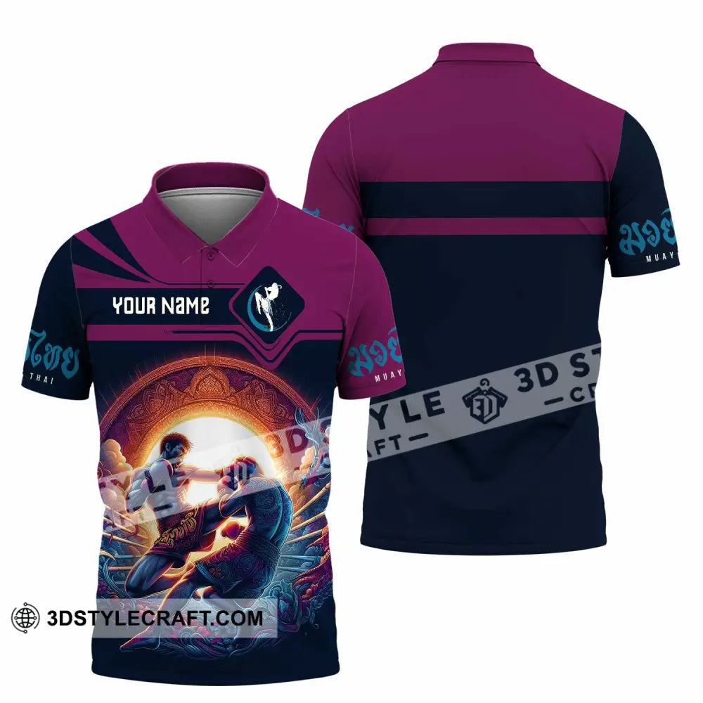 Unisex Shirt - Custom Text Shirt Muay Thai Shirt Polo Shirt / S T-shirt