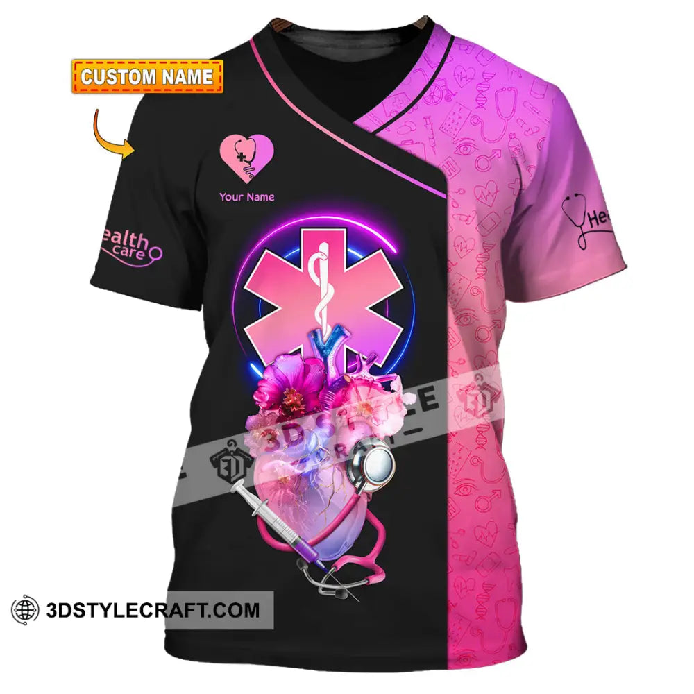 Unisex Shirt - Custom Text Shirt Nurse Doctor Healthy Care T-shirt