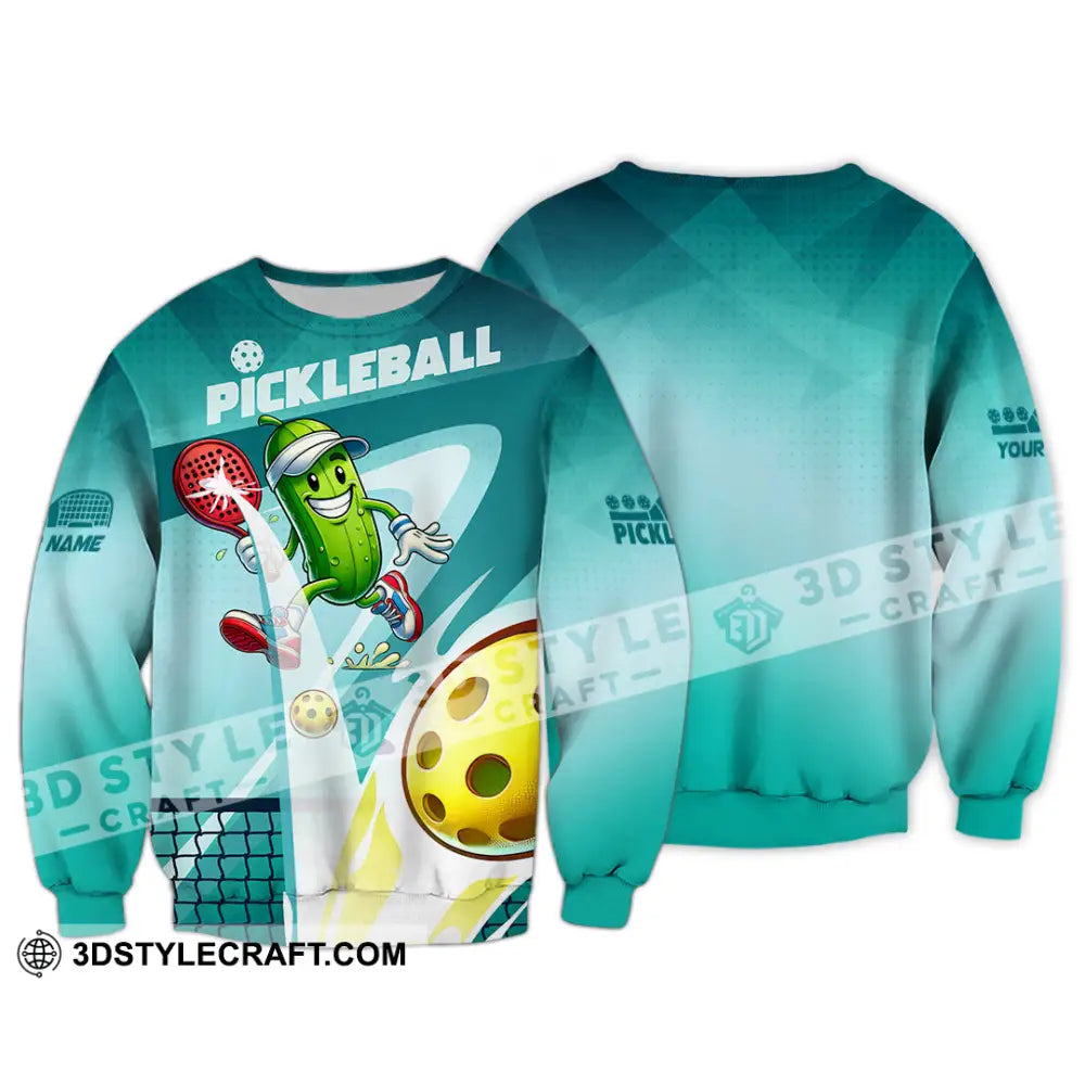 Unisex Shirt - Custom Text Shirt Pickle Ball Shirt Long Sleeve / S T-shirt
