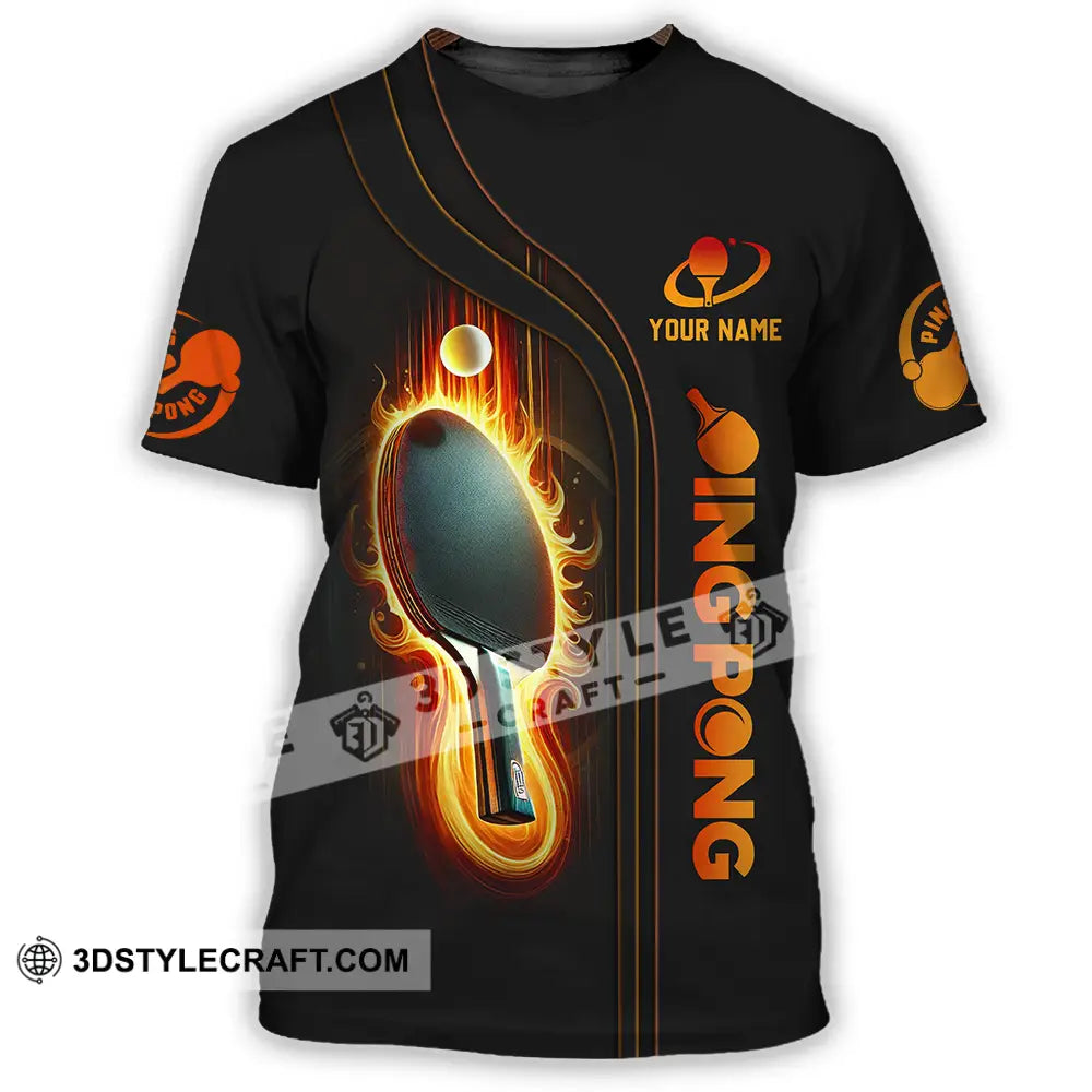 Unisex Shirt - Custom Text Shirt Ping Pong Shirt T-Shirt / S T-shirt