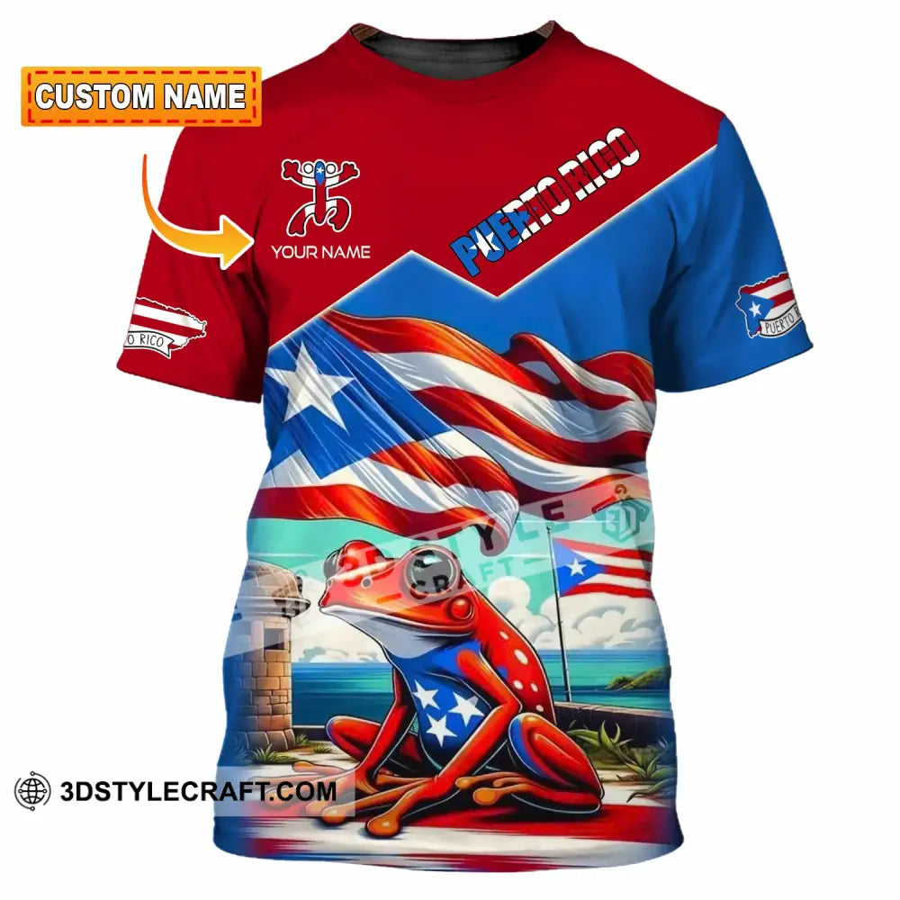 Unisex Shirt - Custom Text Shirt Puerto Rico Classic Shirt T-shirt