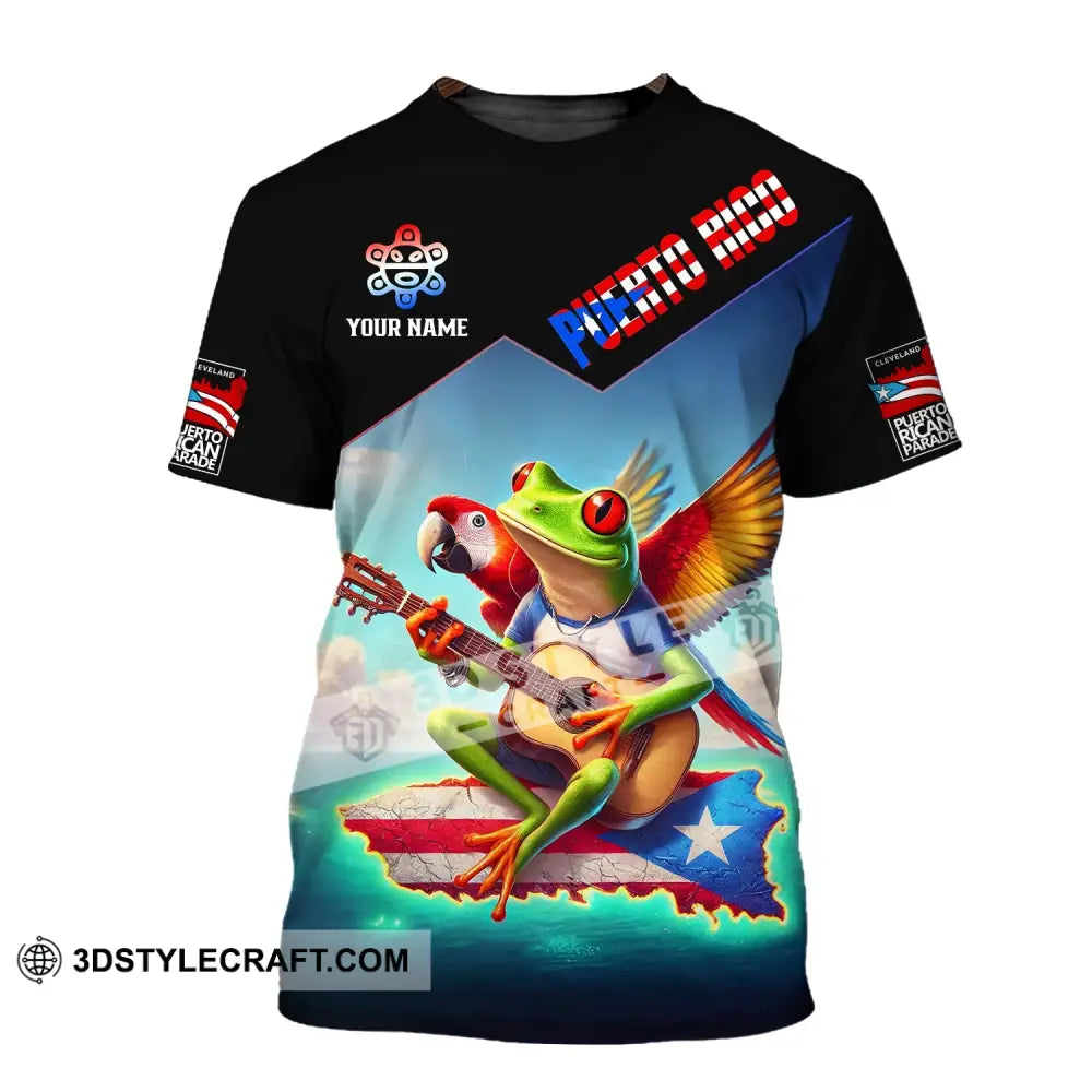 Unisex Shirt - Custom Text Puerto Rico T-Shirt / S T-Shirt