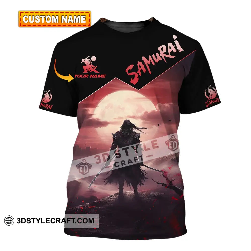 Unisex Shirt - Custom Text Samurai T-Shirt
