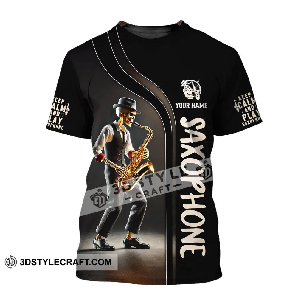 Unisex Shirt - Custom Text Saxophone T-Shirt / S T-Shirt