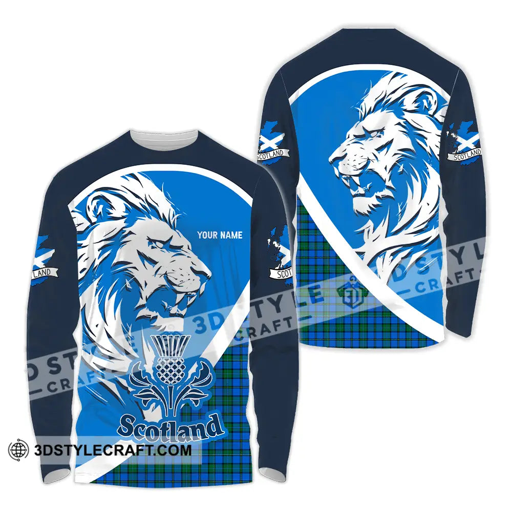 Unisex Shirt - Custom Text Shirt Scotland Shirt Long Sleeve Shirt / S T-shirt