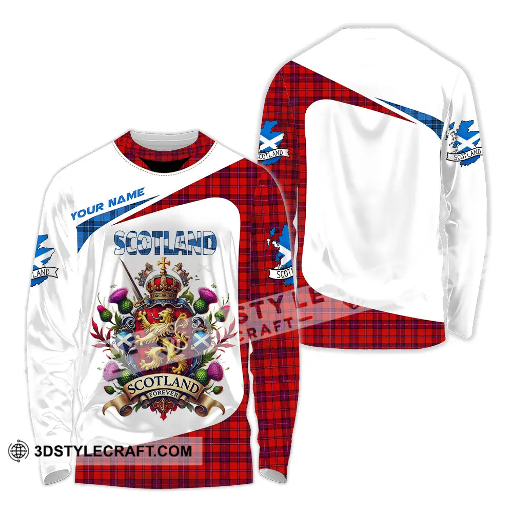Unisex Shirt - Custom Text Shirt Scotland Shirt Long Sleeve Shirt / S T-shirt