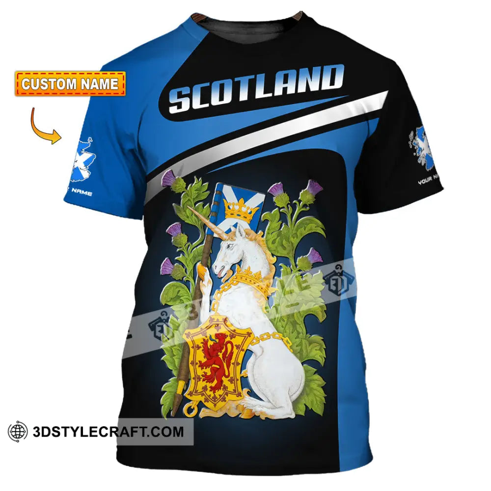 Unisex Shirt - Custom Text Shirt Scotland Shirt T-shirt