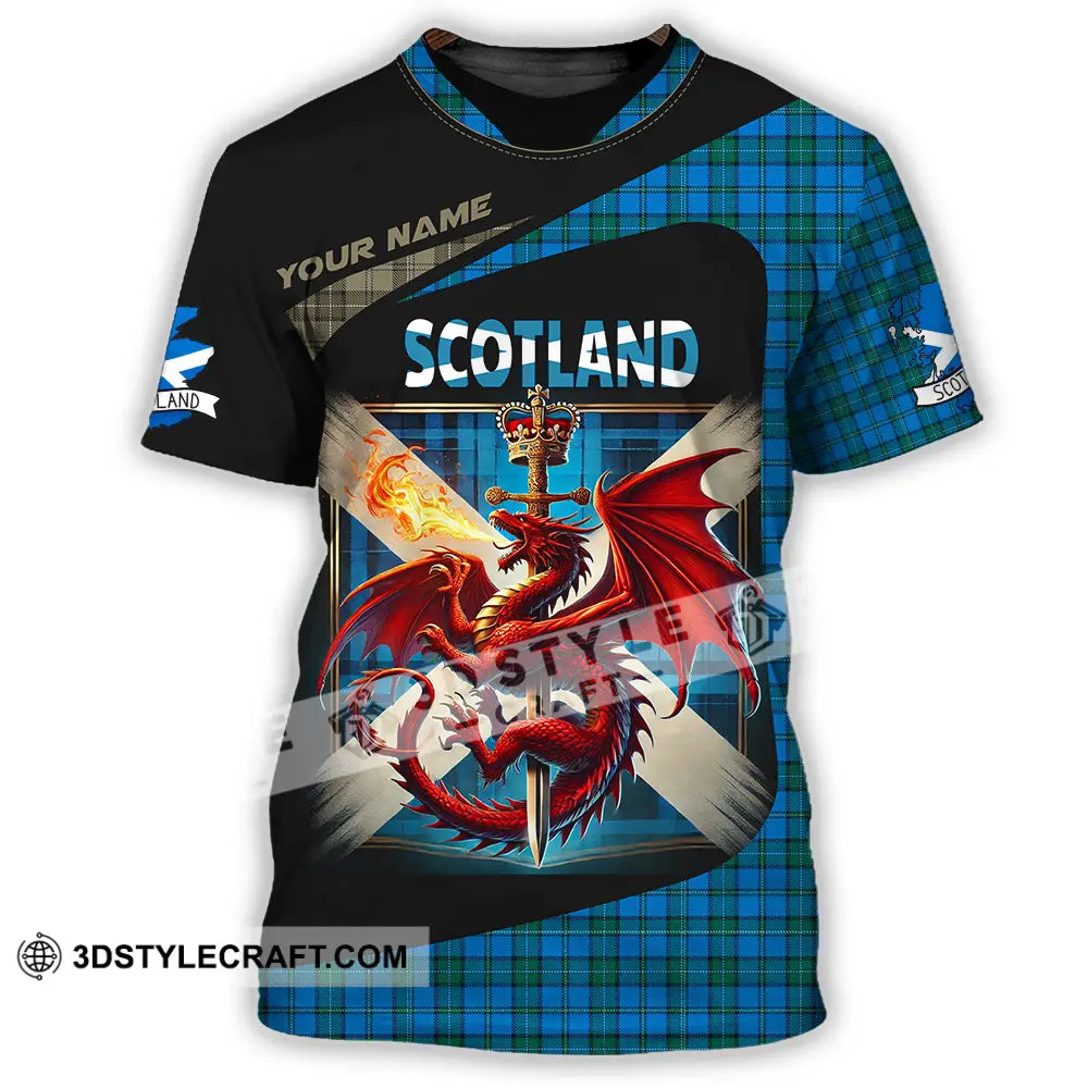 Unisex Shirt - Custom Text Shirt Scotland Shirt T-Shirt / S T-shirt