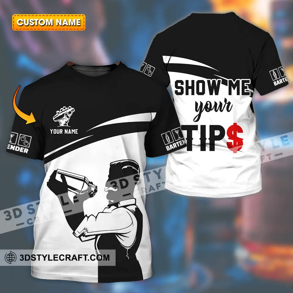 Unisex Shirt - Custom Text Shirt Show Me Your Tips Shirt T-shirt