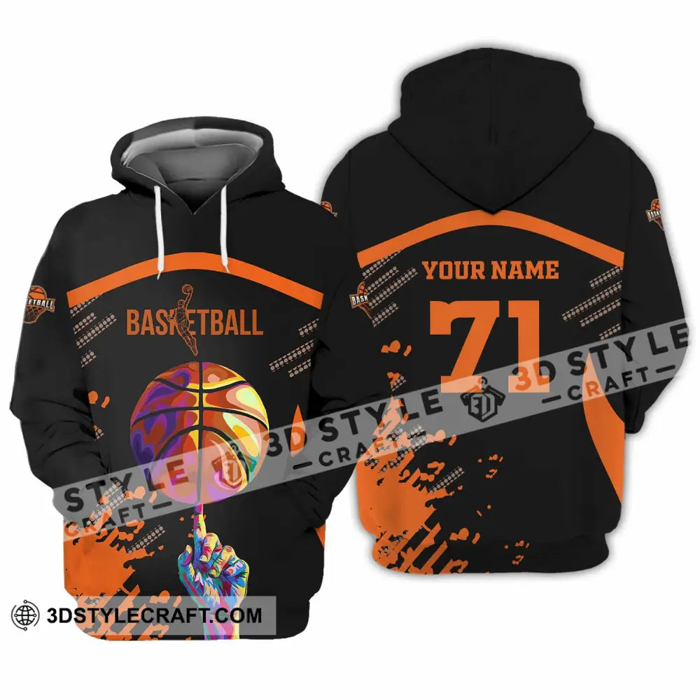 Unisex Shirt - Custom Text Sport Basketball Hoodie / S T-Shirt