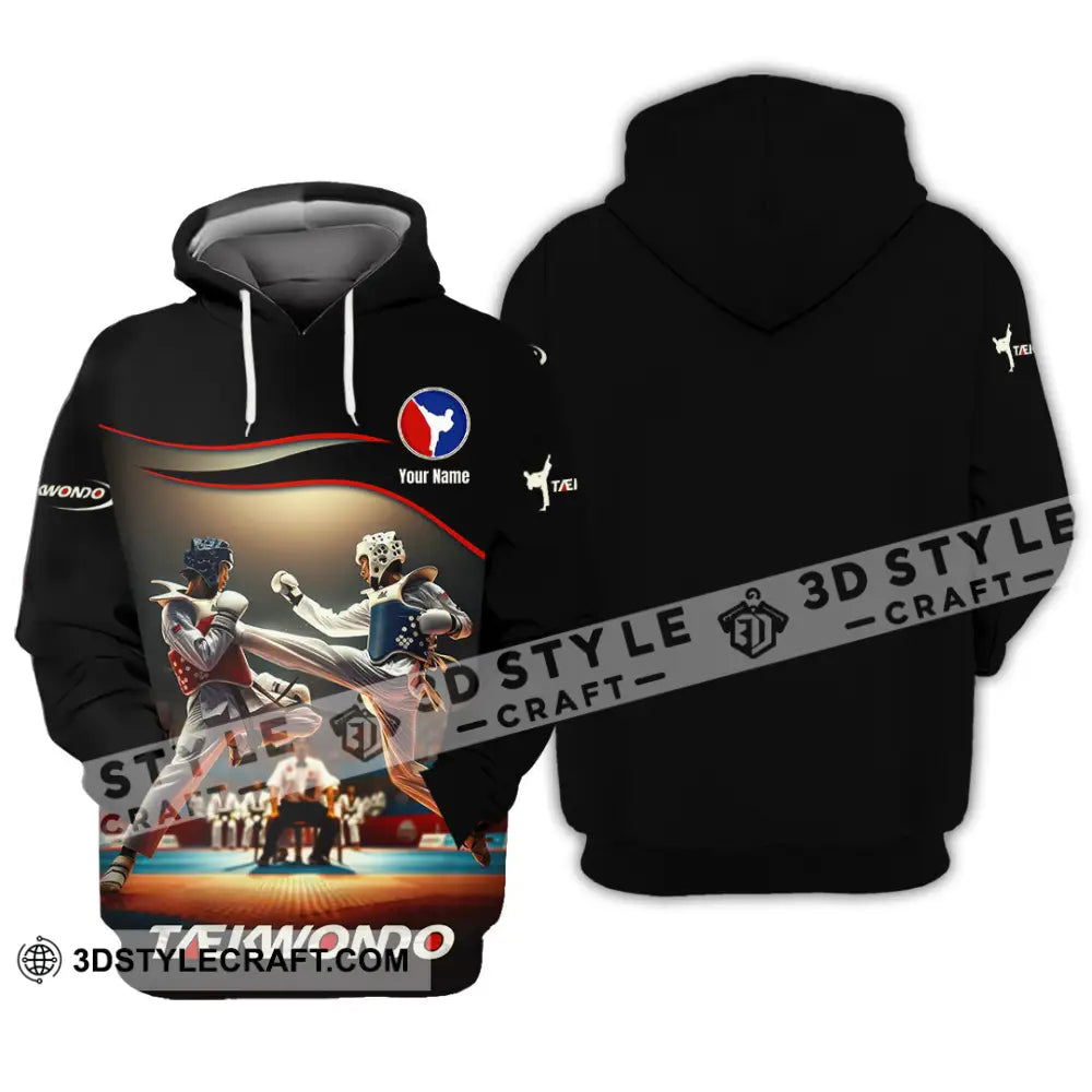 Unisex Shirt - Custom Text Shirt Taekwondo Shirt Hoodie / S T-shirt