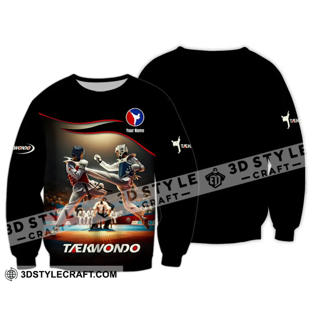 Unisex Shirt - Custom Text Shirt Taekwondo Shirt Long Sleeve / S T-shirt