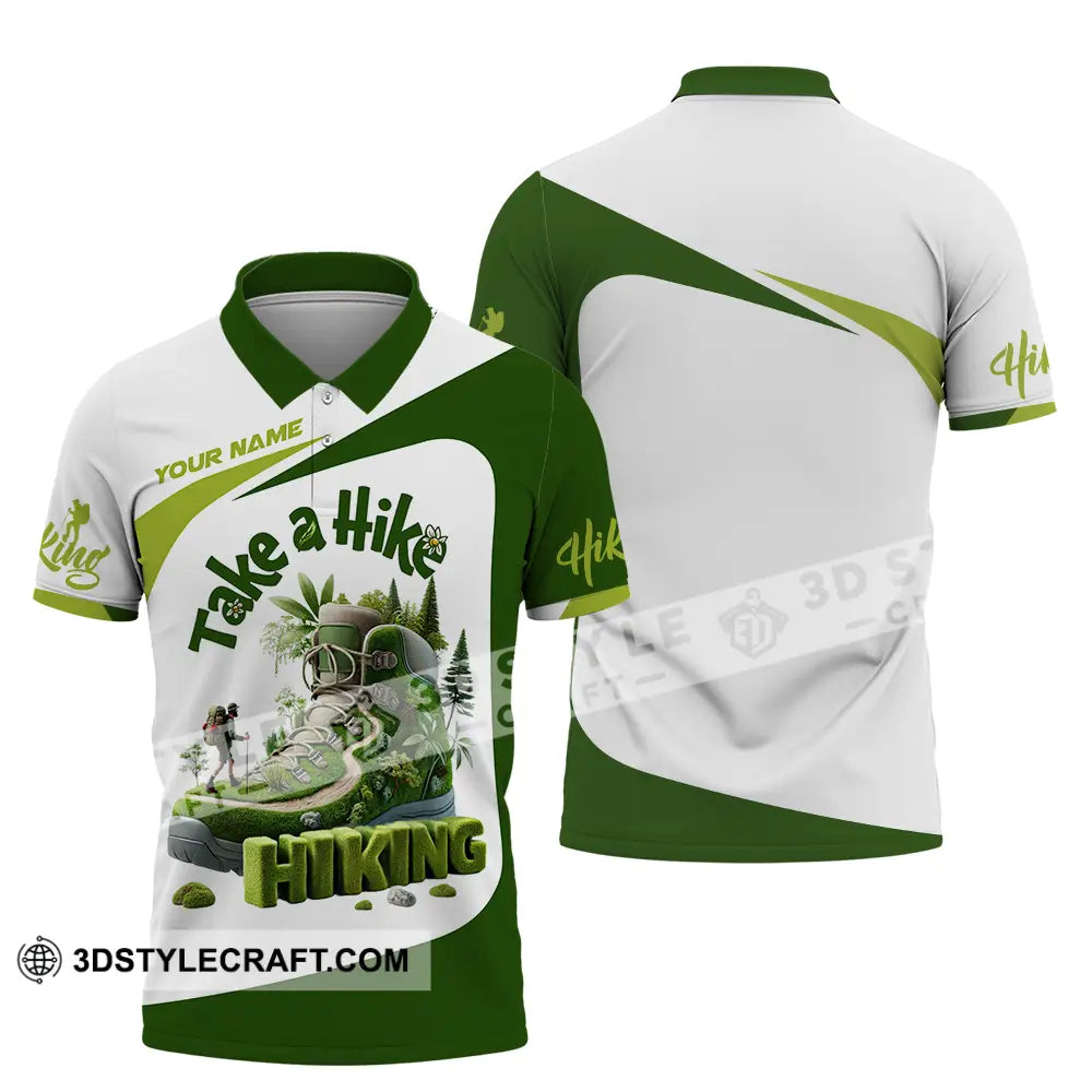Unisex Shirt - Custom Text Take A Hike Polo / S T-Shirt