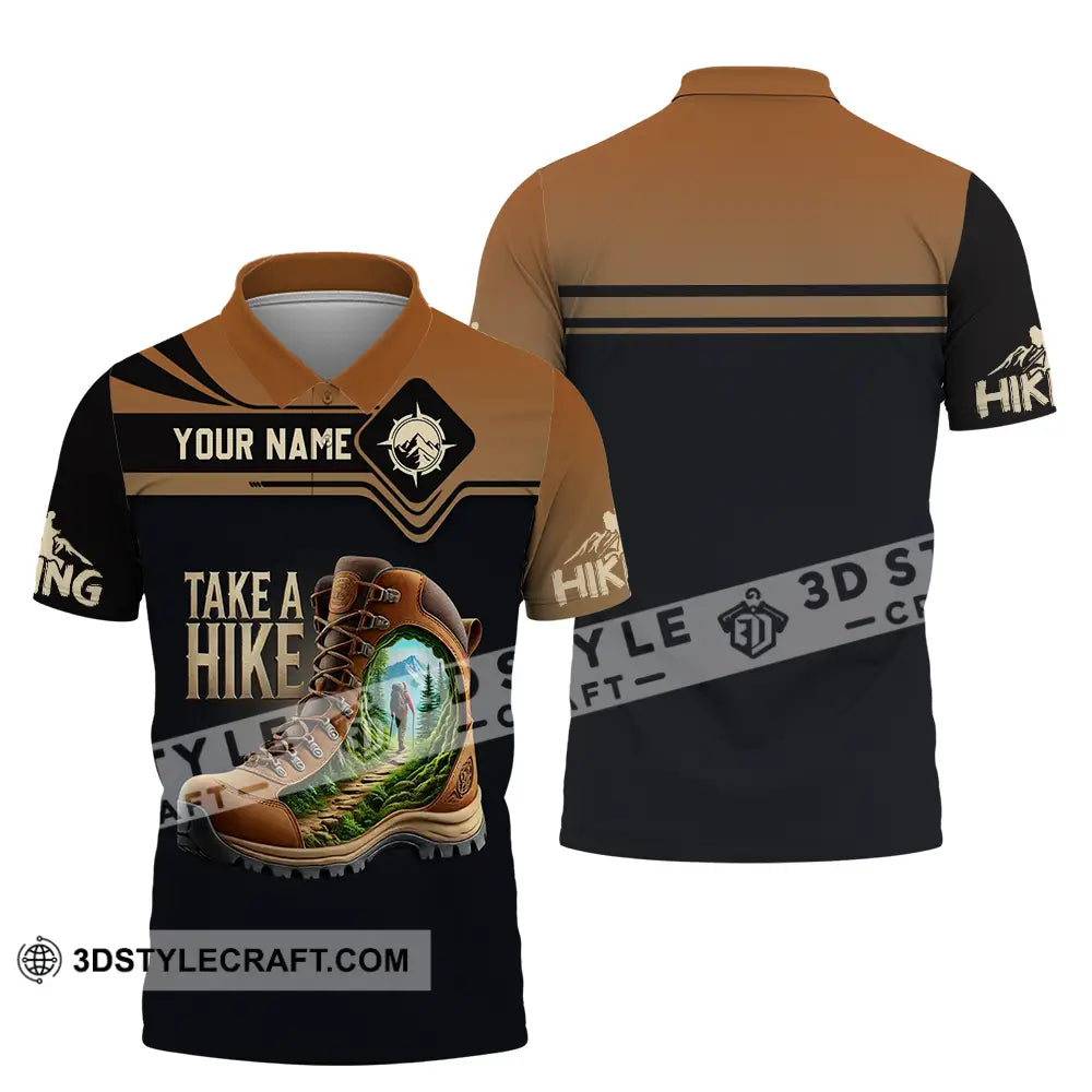 Unisex Shirt - Custom Text Take A Hike Polo / S T-Shirt
