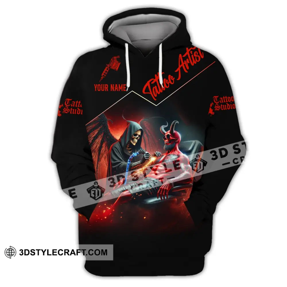 Unisex Shirt - Custom Text Tattoo Artist Hoodie / S T-Shirt