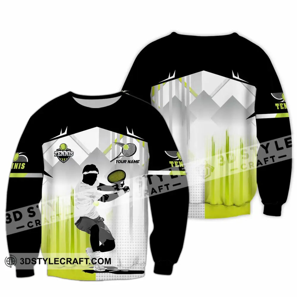 Unisex Shirt - Custom Text Shirt Tennis Shirt Long Sleeve / S T-shirt