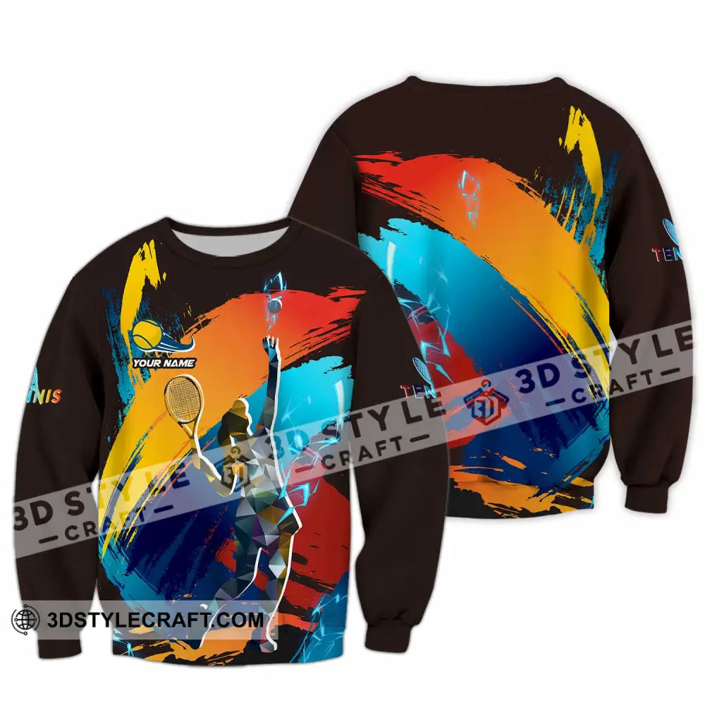 Unisex Shirt - Custom Text Shirt Tennis Shirt Long Sleeve / S T-shirt