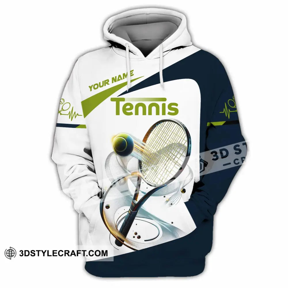 Unisex Shirt - Custom Text Tennis Player Hoodie / S T-Shirt