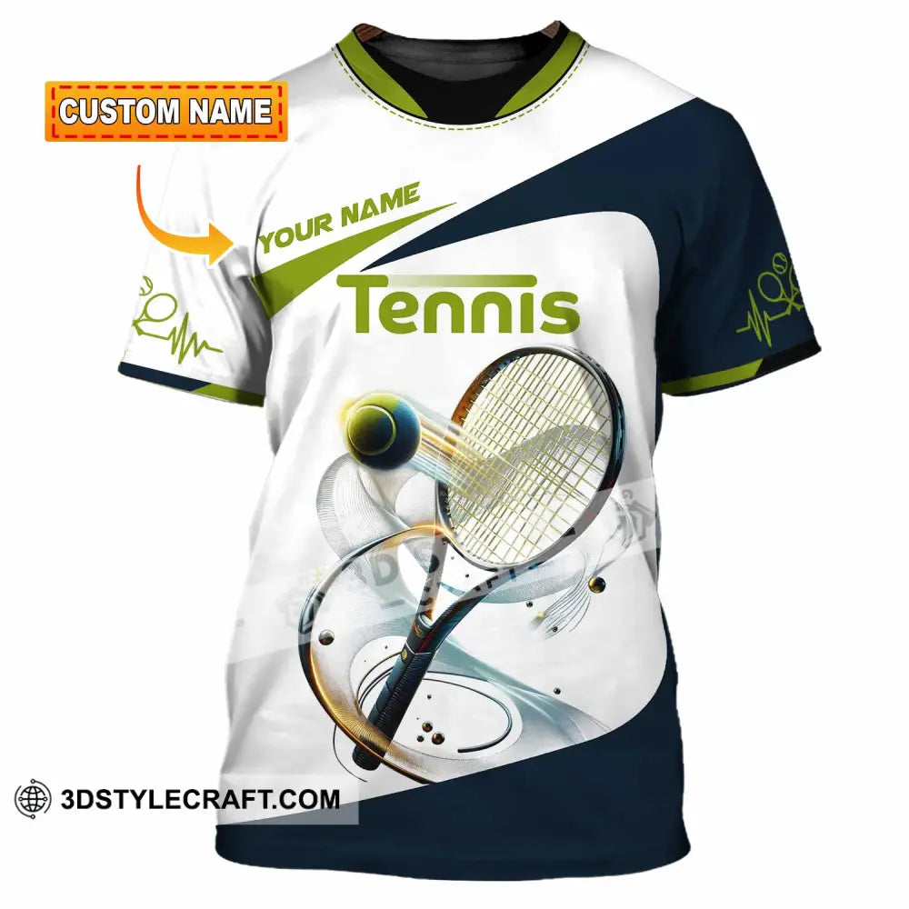 Unisex Shirt - Custom Text Tennis Player T-Shirt