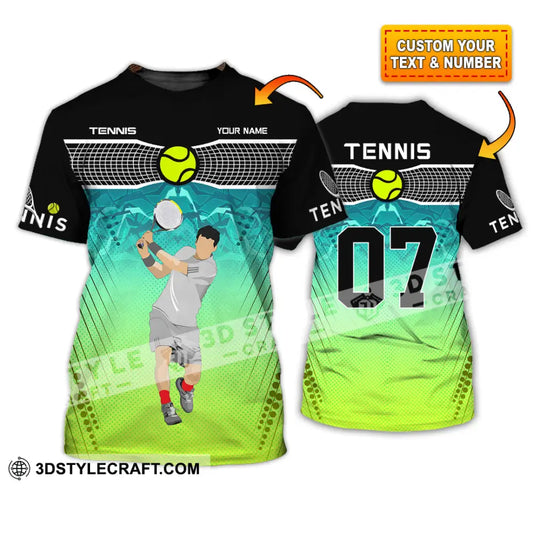 Unisex Shirt - Custom Text Shirt Tennis Shirt T-shirt