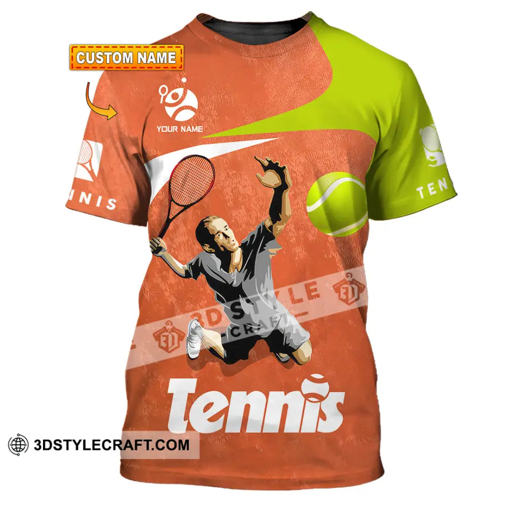 Unisex Shirt - Custom Text Shirt Tennis T-shirt
