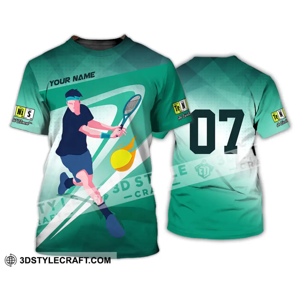 Unisex Shirt - Custom Text Shirt Tennis Shirt T-Shirt / S T-shirt