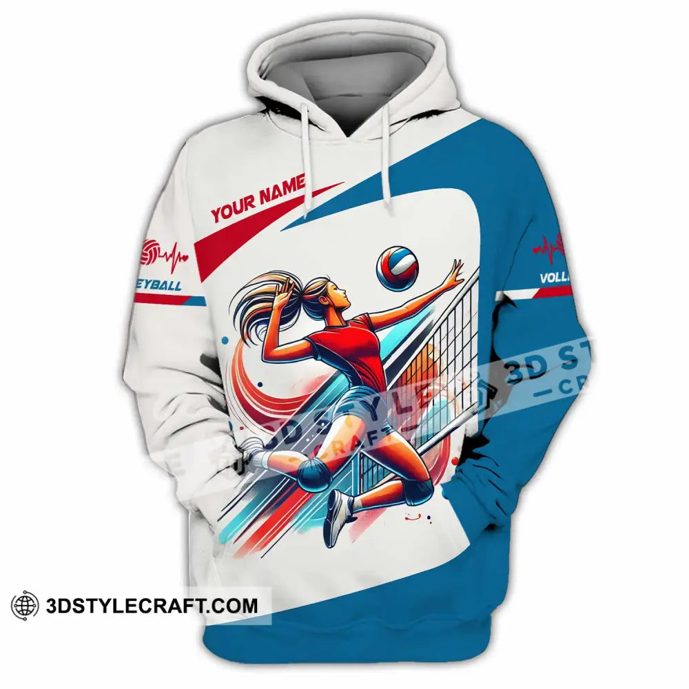 Unisex Shirt - Custom Text Shirt Volleyball Hoodie / S T-shirt