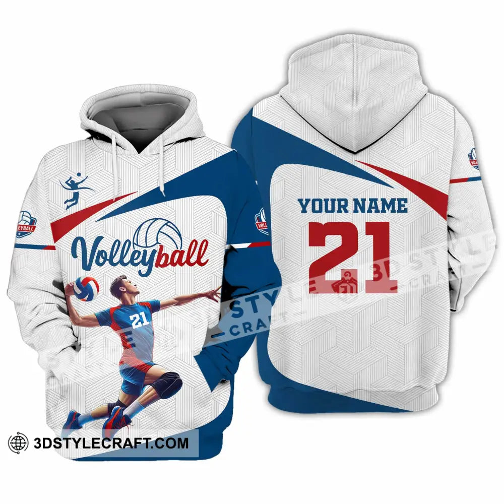 Unisex Shirt - Custom Text Shirt Volleyball Shirt Hoodie / S T-shirt