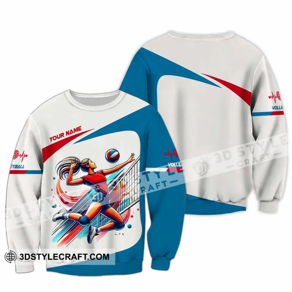 Unisex Shirt - Custom Text Shirt Volleyball Long Sleeve / S T-shirt
