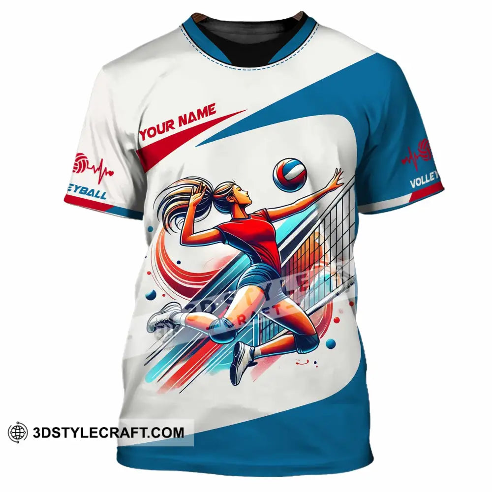 Unisex Shirt - Custom Text Shirt Volleyball T-Shirt / S T-shirt