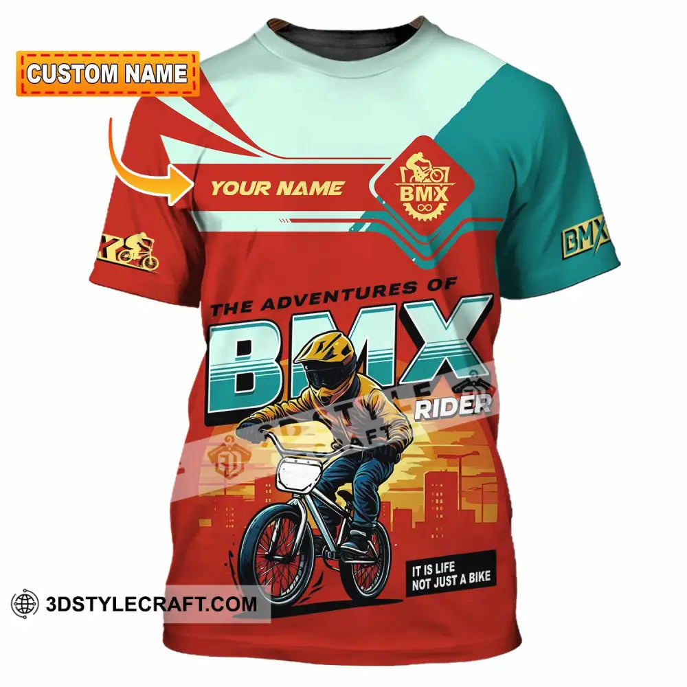 Unisex Shirt - Custom The Adventures Of BMX Rider Shirt T-shirt
