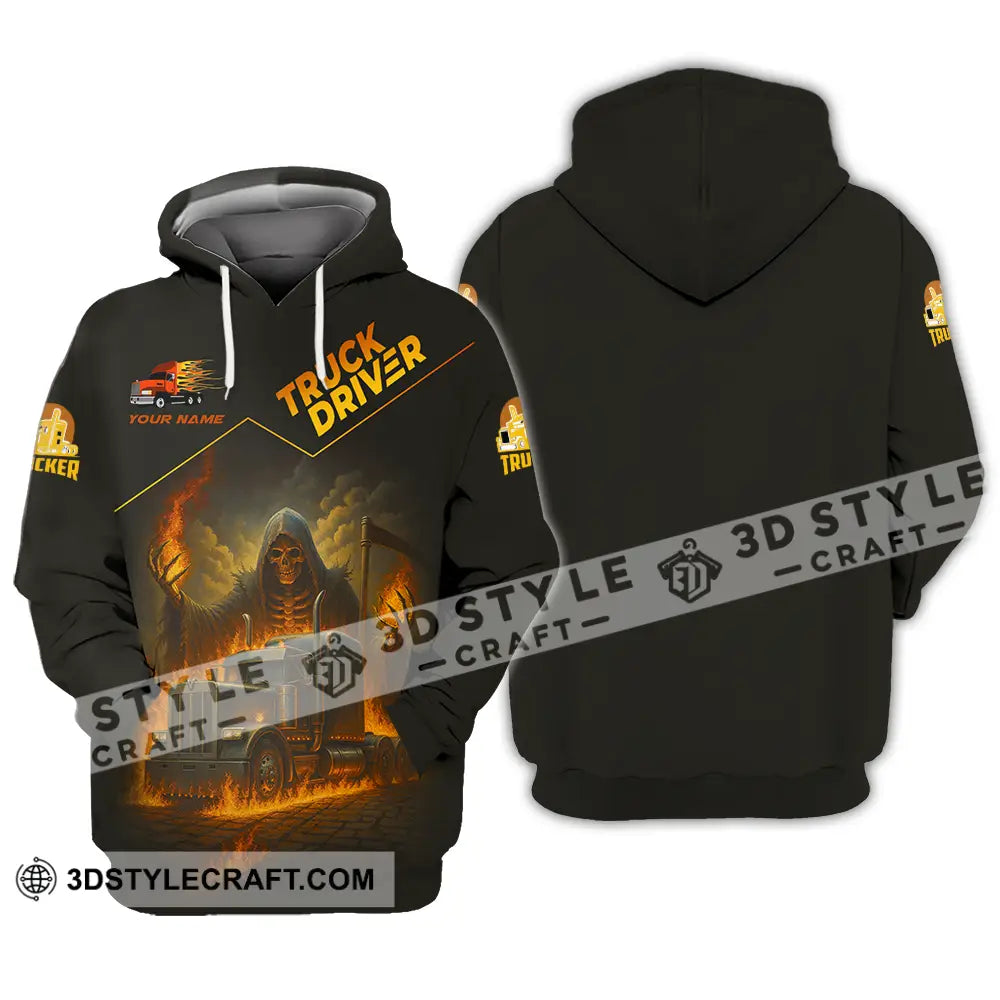 Unisex Shirt - Custom Truck Driver Shirt Hoodie / S T-shirt