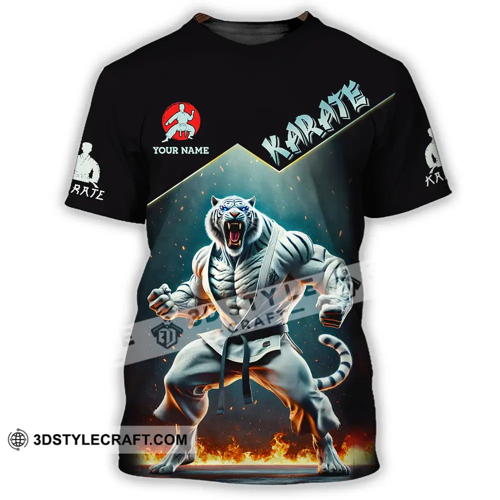 Unisex Shirt - Custom White Tiger Karate Sport Shirt T-Shirt / S T-shirt