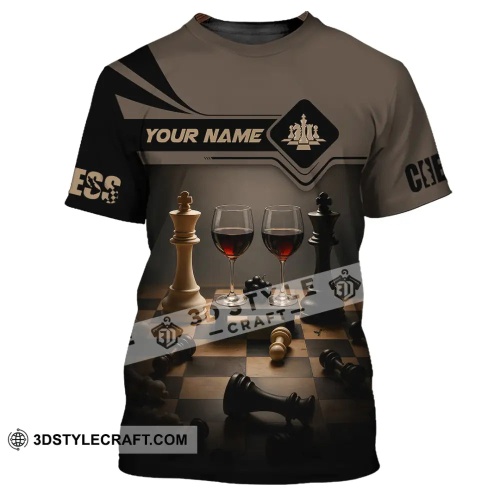 Unisex Shirt - Custom Wine Chess Shirt For Couple T-Shirt / S T-shirt