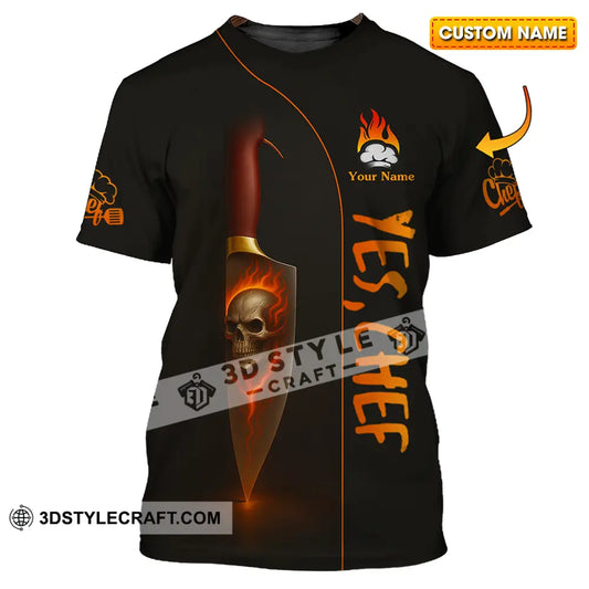 Unisex Shirt Custom Yes Chef Shirt T shirt