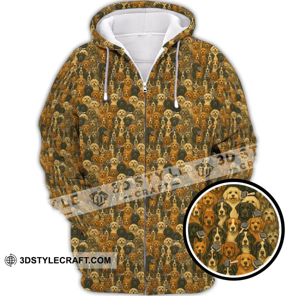 Unisex Shirt Dog Groomer Pet Lover Shirt Zipper Hoodie / S T shirt