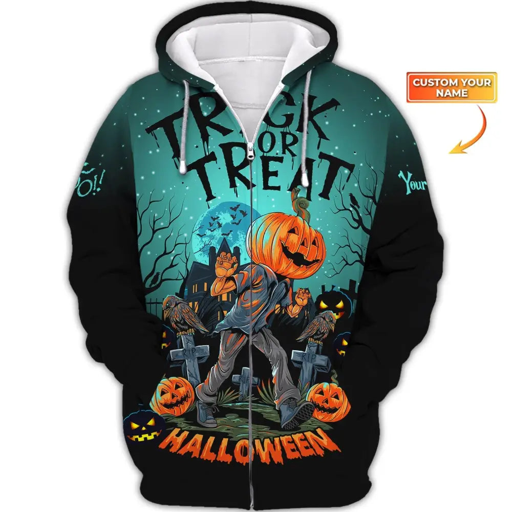 Unisex Shirt Halloween Hoodie For Tp-Nh23080902 Zipper / S T-Shirt