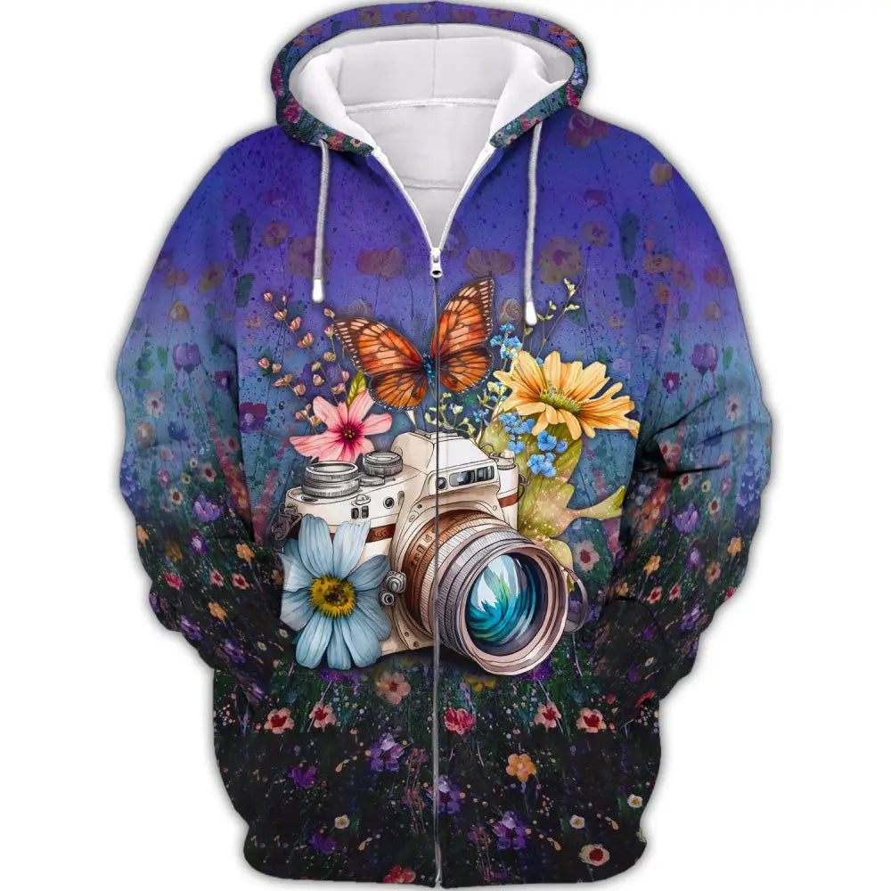 Unisex Shirt Photographer Hoodie T-Shirt For Photographers Zipper / S T-Shirt