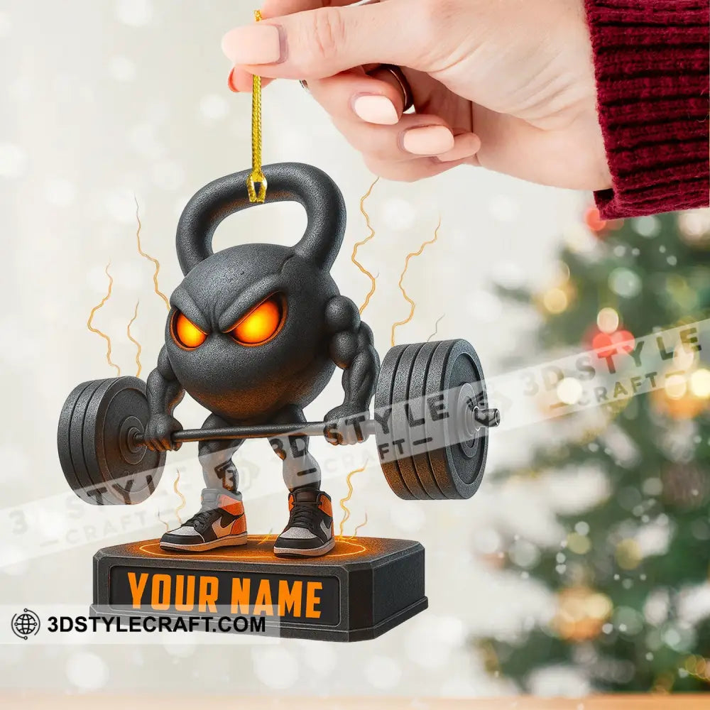 Weightlifting Home Decor Christmas Ornament Personalized Ornament Ornament