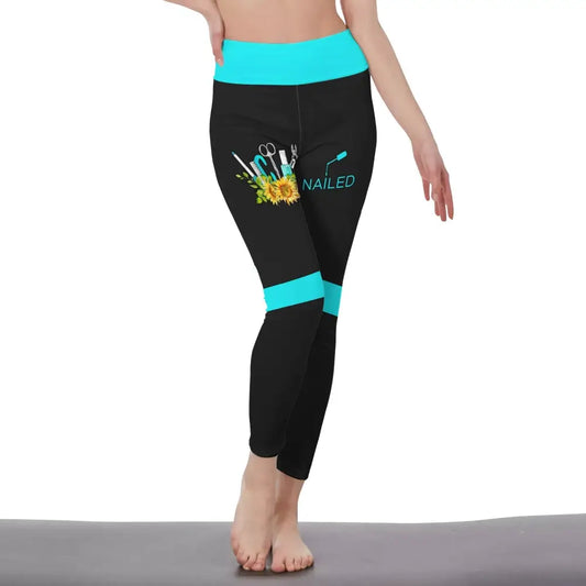 Women Clothing Nail Tech Sportwear Legging Pants For S