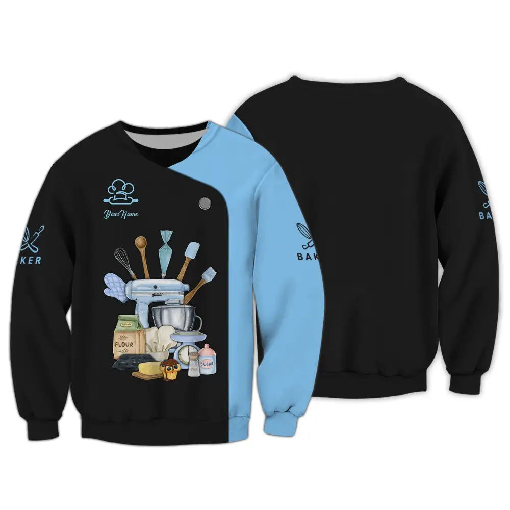 Women Shirt Baking Lover Baker Hoodie Sportwear Long Sleeve / S T-Shirt