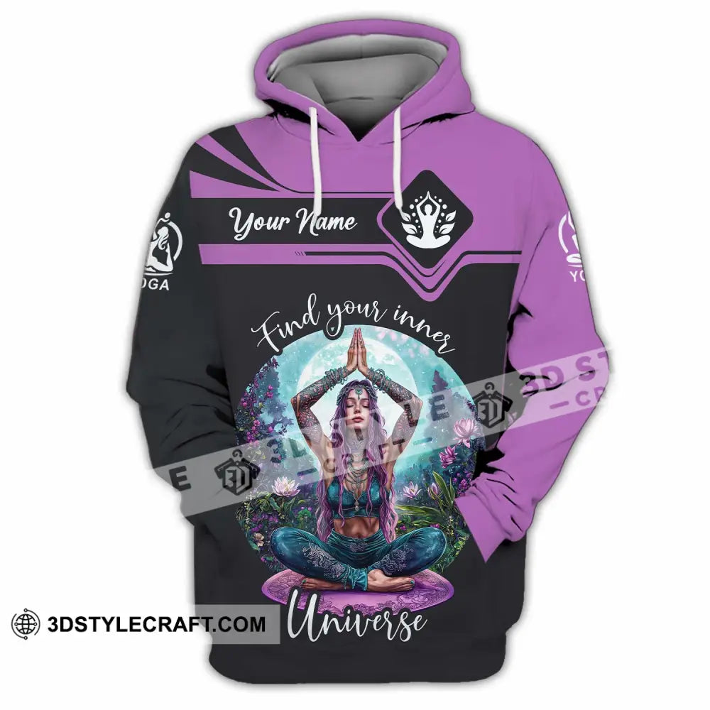 Women Shirt - Custom Find Your Inner Universe Yoga Shirt Hoodie / S T-shirt