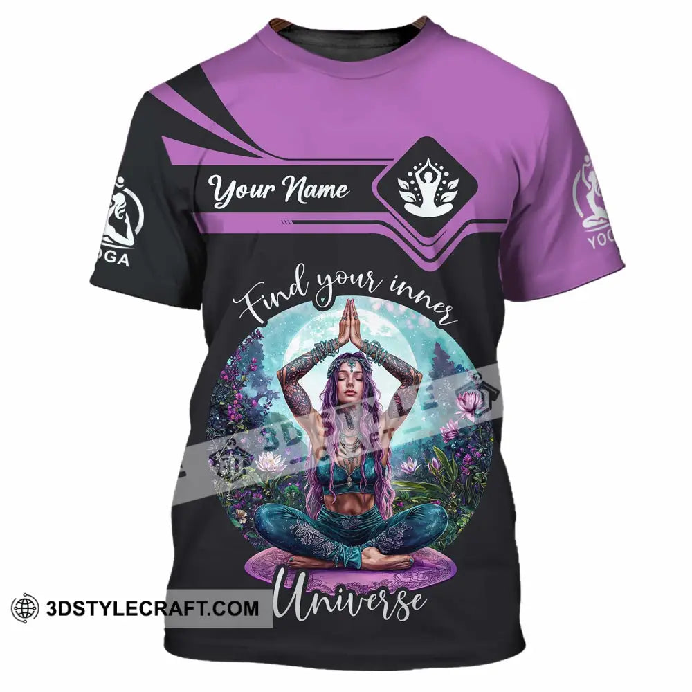 Women Shirt - Custom Find Your Inner Universe Yoga Shirt T-Shirt / S T-shirt