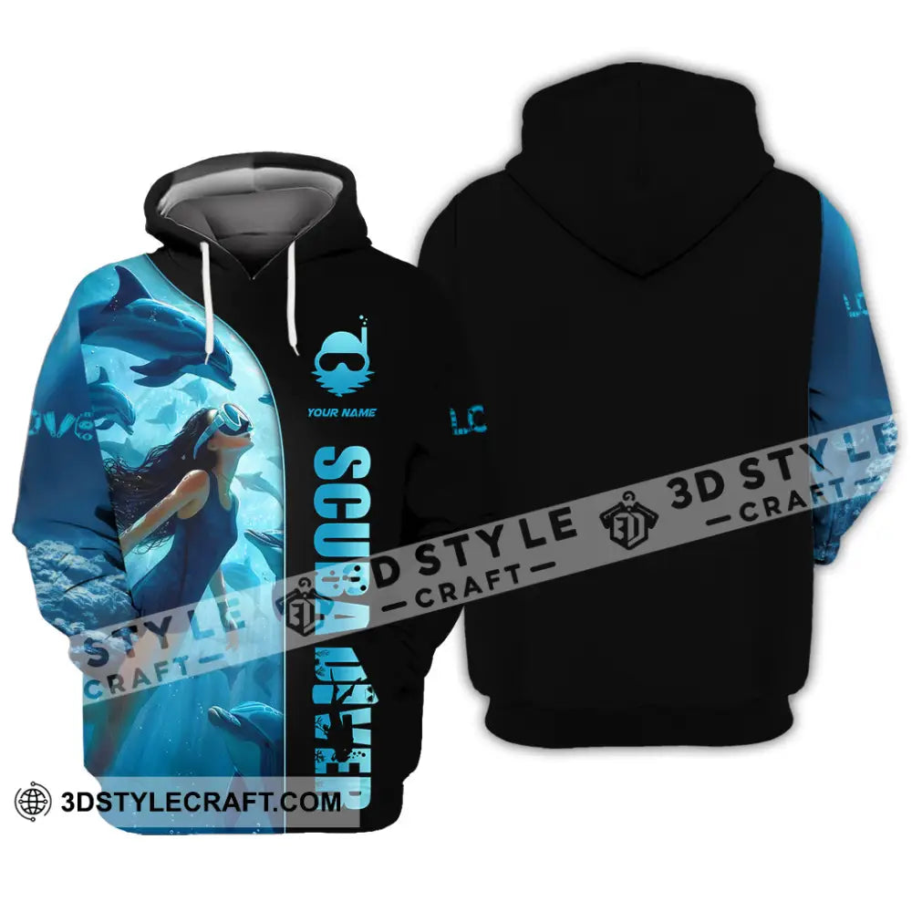 Women Shirt - Custom Love Scuba Diving Shirt For Diver Hoodie / S T-shirt