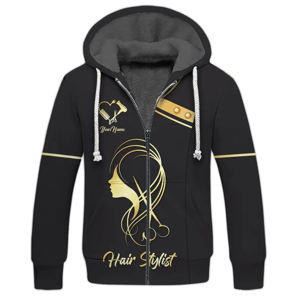 Women Shirt Hair Stylist Hairdresser Hoodie Sportwear T-Shirt