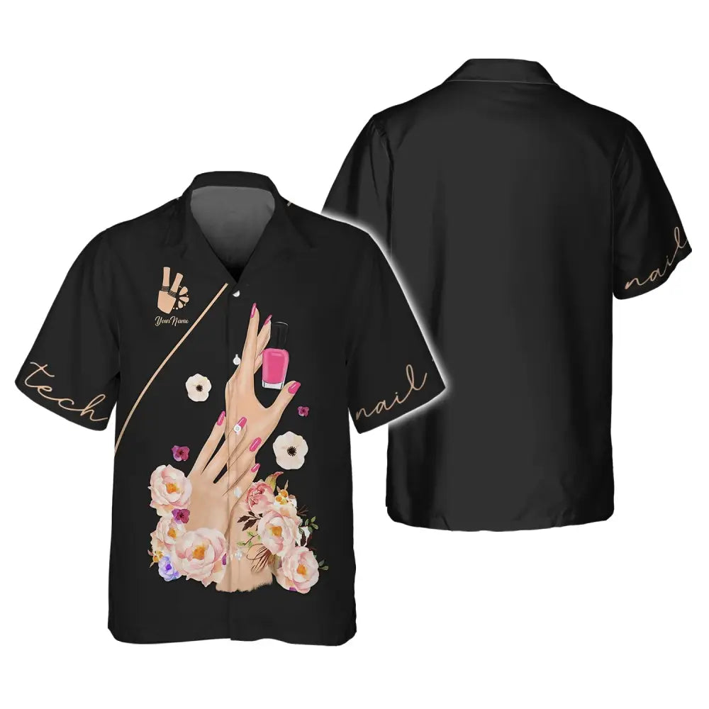 Women Shirt Nail Technician Tech Hoodie Sportwear T-Shirt